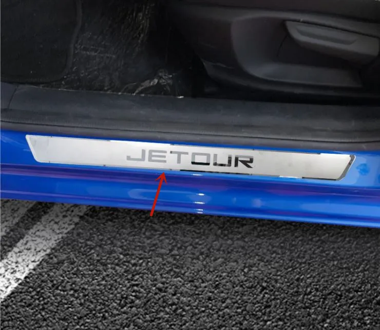 

Для CHERY JETOUR X70 2018-2021 защита порога педали из нержавеющей стали против царапин украшение автомобильные аксессуары