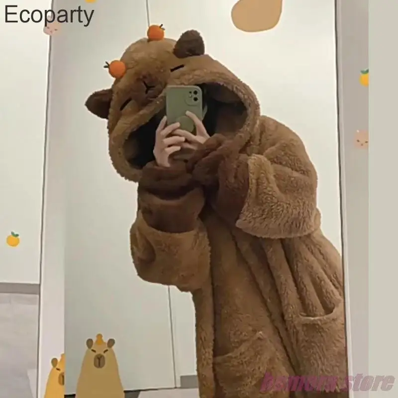 Пижама бархатная мягкая с капюшоном для мужчин и женщин