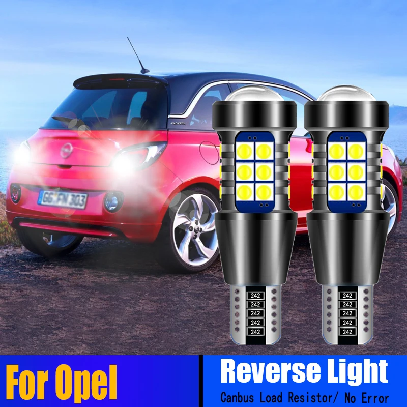 

2pcs Car 921 Canbus LED Reverse Lights Bulbs W16W T15 Backup Lamp For Opel Cascada Corsa F Grandland X Insignia A B Meriva Mokka