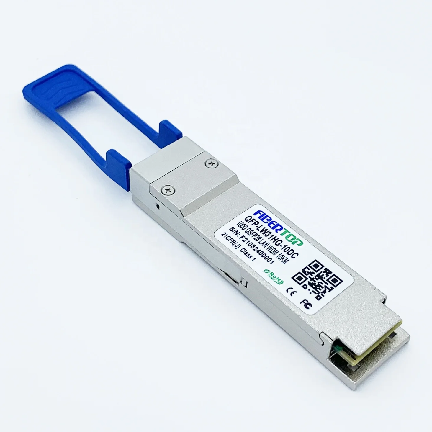 

Fibertop Cisco QSFP-100G-LR4-S Compatible 100GBASE-LR4 QSFP28 1310nm 10km DOM Duplex LC SMF Optical Transceiver 100G QSFP28 LR4