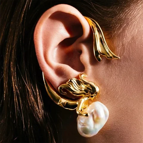 Серебряные клипсы для ушей Cosysail