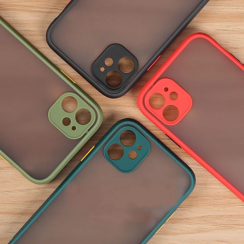 Матовая прозрачная разноцветная фотосессия для iphone 11Pro Max12XR13Pro 11 7 8plus Защита объектива телефона