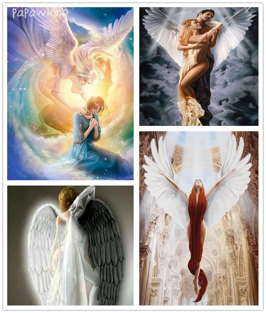 

Diy Religious Diamond Painting Full Diamond Angel Praying Art Rhinestone Embroidery Handmade Cross Stitch Kit Home Decoration