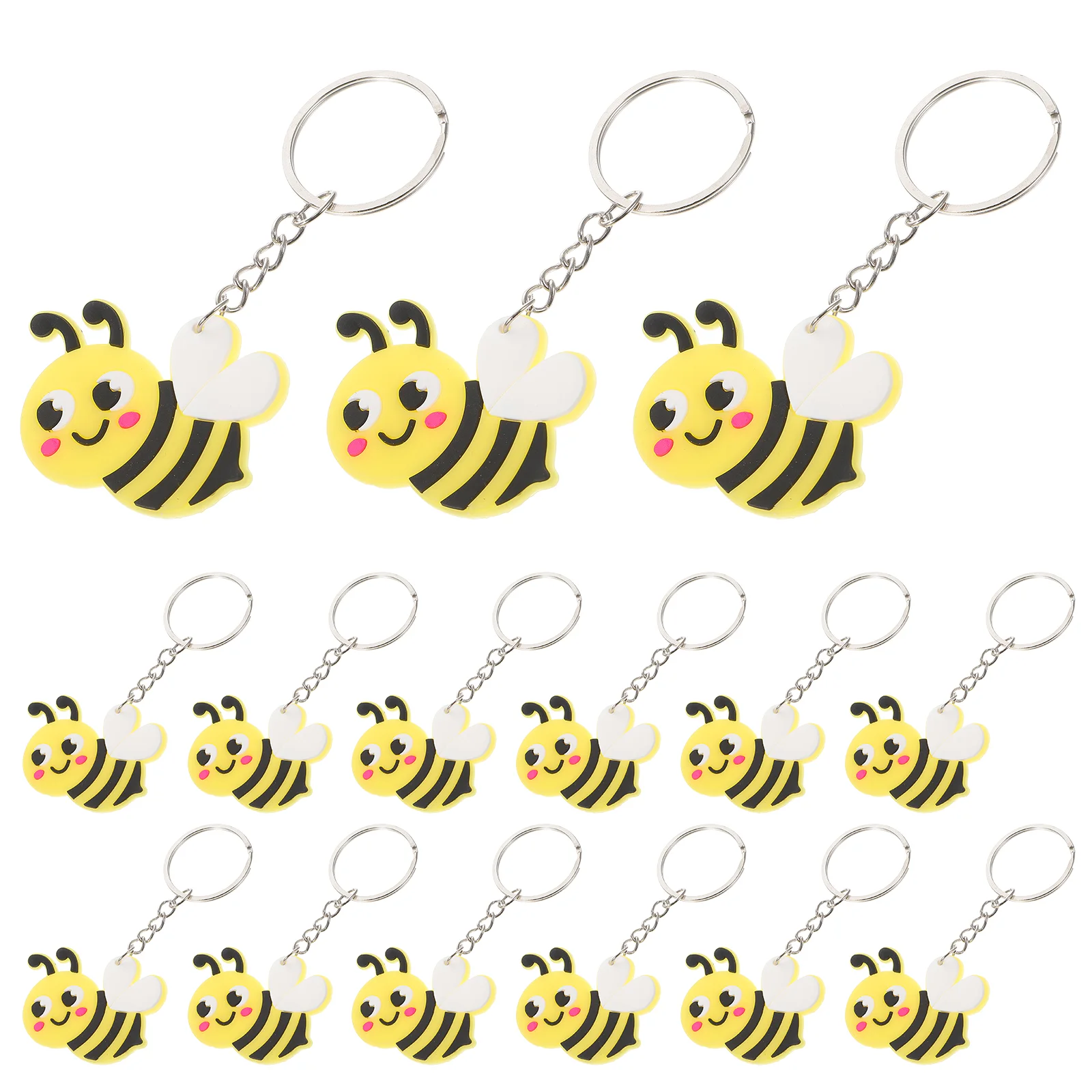 

Bee Keychain Keyring Backpack Keychains Party Favors Hanging Novelty Cartoon Bag Decoration Adorable Holder