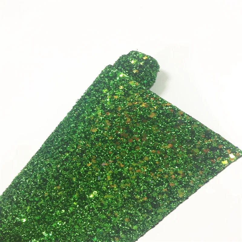 

XHT 2.0MM Fine Tube Glitter PU Faux Leather Fabric with Sequins Twill Backing for Shoe/Bag/Decoration/DIY Accessories