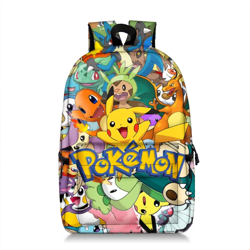 

Школьный рюкзак Pikachu, детский вместительный рюкзак с принтом покемона, детская игрушка в подарок