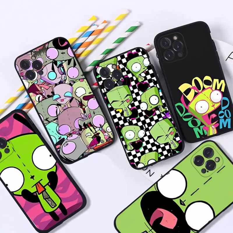 

Invader Zim Phone Case For iPhone 8 7 6 6S Plus X SE 2020 XR XS 14 11 12 13 Mini Pro Max Mobile Case