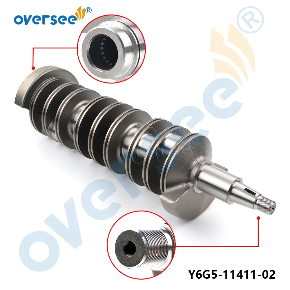 Фото Oversee 6G5-11411 Ремкомплект коленчатого вала для подвесного мотора YAMAHA 2T 90HP 150 HP 200HP V6 6G5-11411-01 с подшипниками и уплотнениями №2