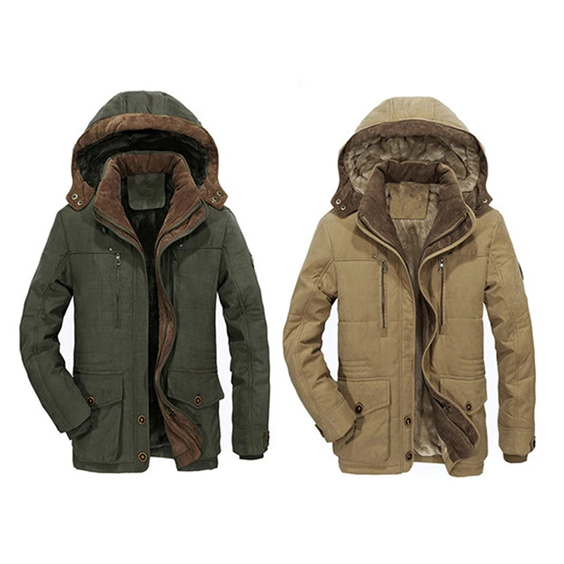2022 The New Winter Keep Warm cotton-padded Clothes men's Coat Hooded 1pcs Fashion Casual Windbreaker Fashion Down Jacket Warm