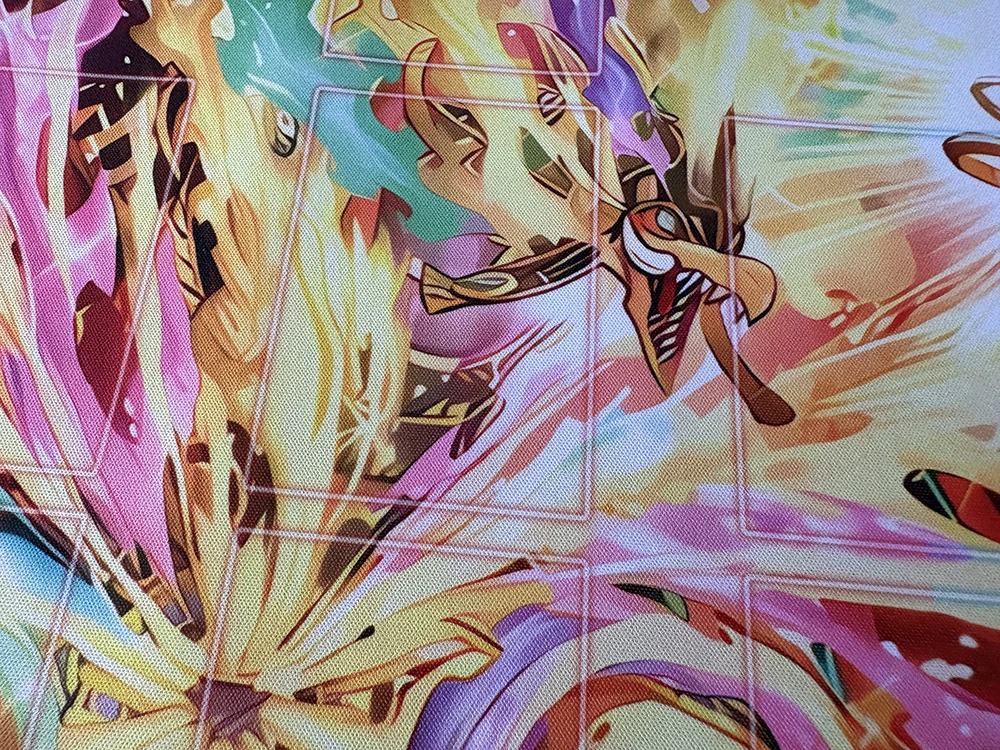 Фото YuGiOh Firestorms Over Atlantis Playmat Garunix Eternity, Hyang of the Fire Kings TCG CCG Коврик Коллекционный коврик для карточных игр Коврик для мыши Сумка №4