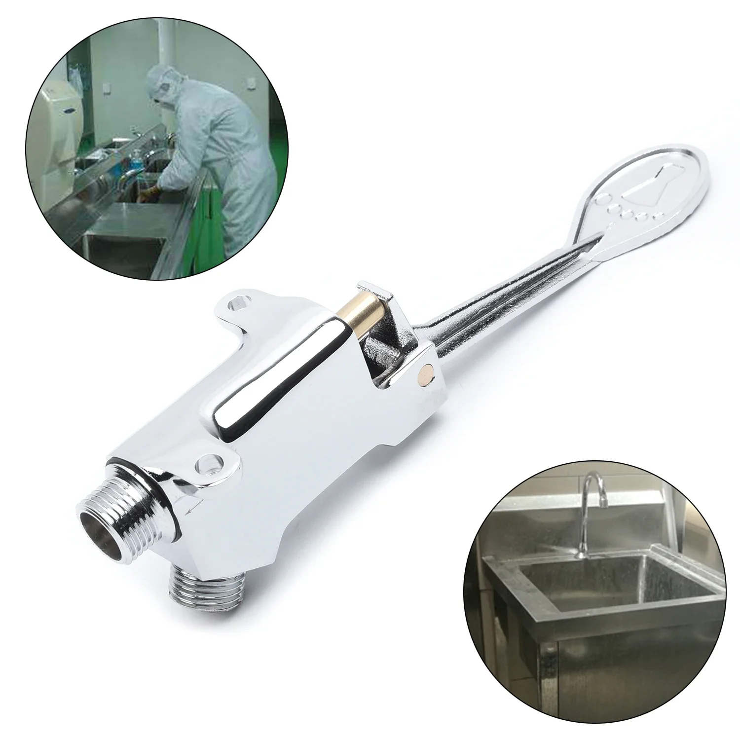 1 шт. ножная педаль из меди и нержавеющей стали 1/2 304 дюйма