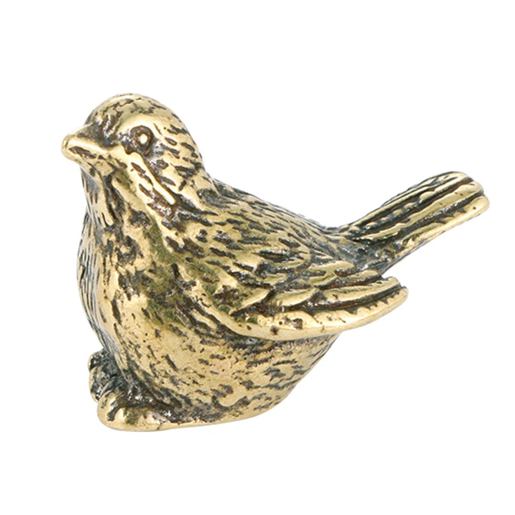 

Brass Bird Figurine Micro Landscape Animals Bird Garden Statues