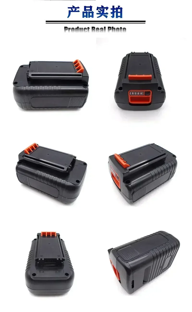 Большая для Black Decker 36 В/40 В 3600 мАч литий-ионная аккумуляторная батарея