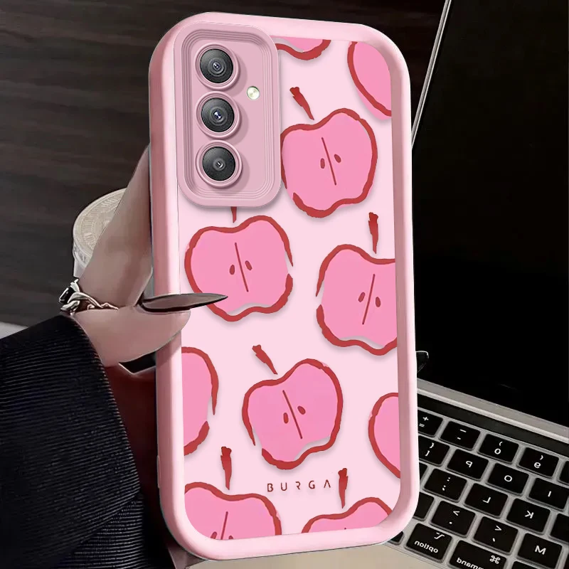 Фото Чехол с узором BURGA Apple Pear для Samsung Galaxy A54 A05S A05 A34 A24 A14 A53 A33 A23 A13 A52 A52S A32 A22 A12 A71 A51 A31 Cover №5