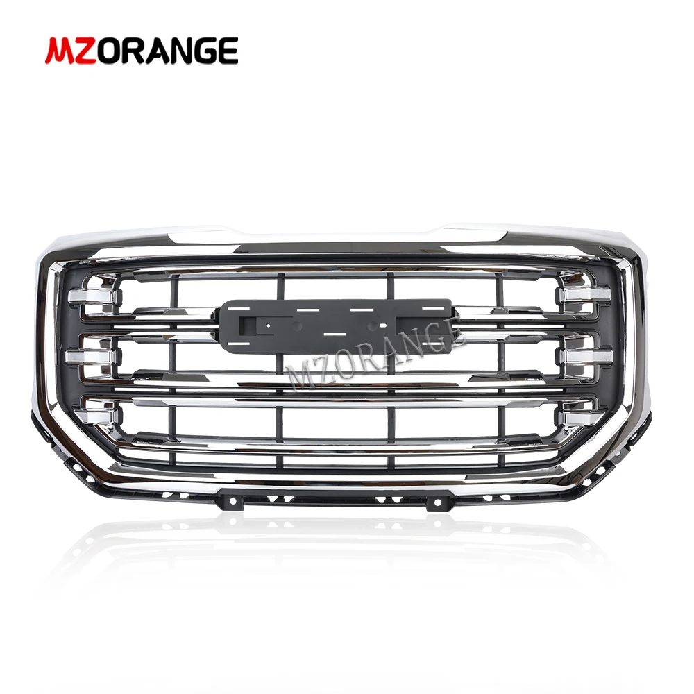 Передний верхний бампер для GMC Sierra 1500 2016 2017 2018 2019 автомобильные хромированные