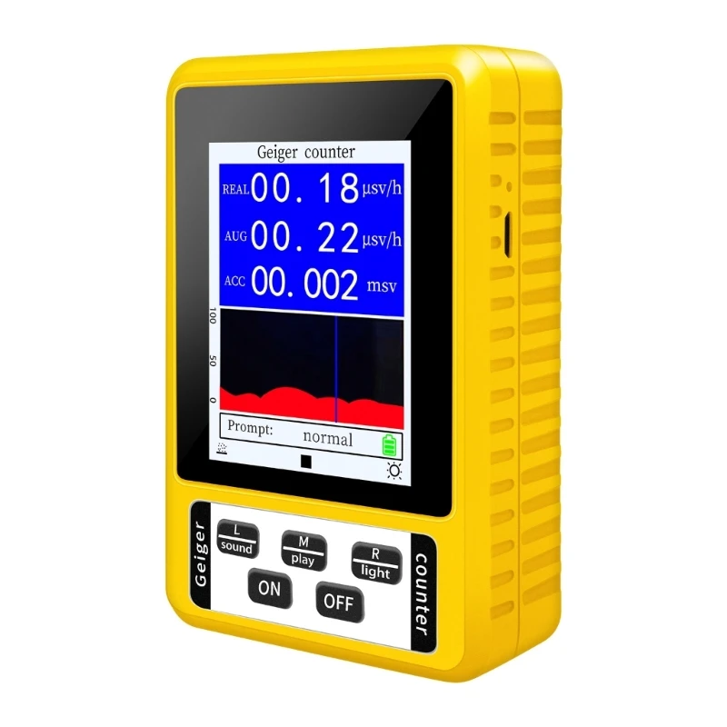 

Electromagnetic Nuclear Radiation Detector Real Time Monitoring Auto Exceedance Alarm X β γ Tester GeigerCounter