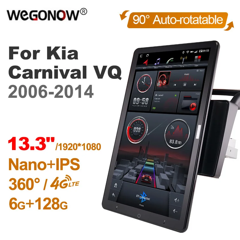 

1920*1080 13,3 ''Ownice Android 10,0 Автомобильный мультимедийный проигрыватель для Kia Carnival VQ 2006-2014 автомобильное радио аудио 4G LTE 360 оптический без DVD