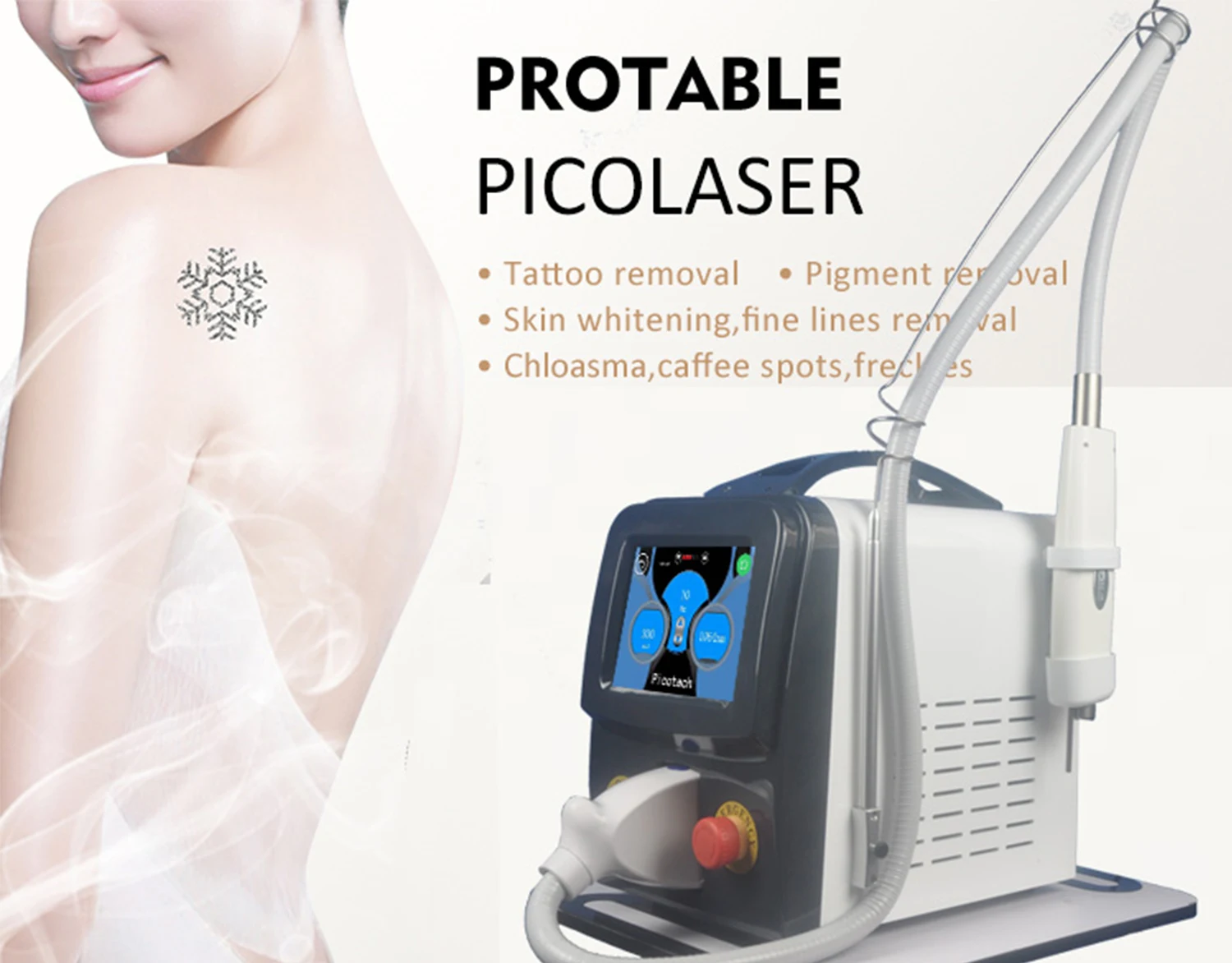 

2022 NEW Best Q Switch Nd Yag Laser Tattoo Removal Machine Pico Laser Remove Tattoo Picosecond Laser Tattoo Removal Machine CE