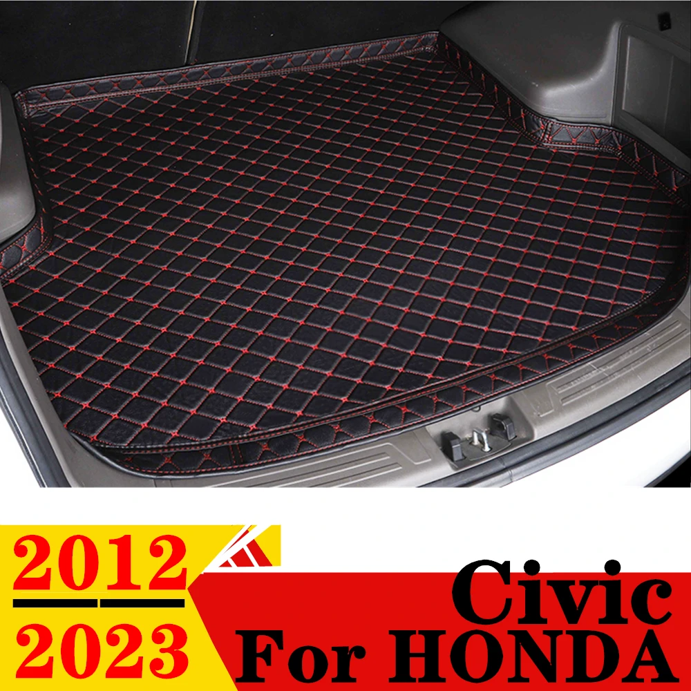 

Автомобильный коврик для багажника для Honda Civic 2012-2023, для любой погоды, XPE, высокая боковая Задняя накладка для груза, коврик, подкладка для багажника, автозапчасти, багажник