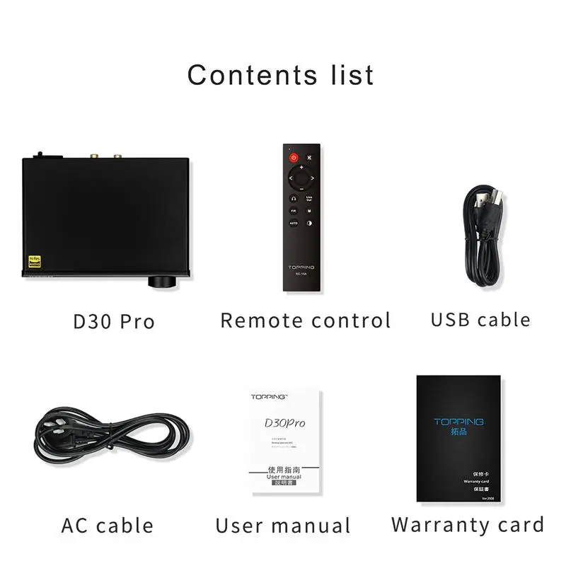 TOPPING D30pro 4CS43198 ЦАП декодер A30Pro усилитель для наушников Hi-Fi + кабель RCA