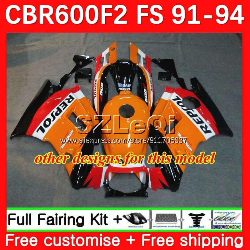 Корпус + резервуар для HONDA CBR 600F2 600 CBR600 F2 FS CC CBR600F2 91 92 93 94 зеленый черный 33No.25 CBR600FS 1991