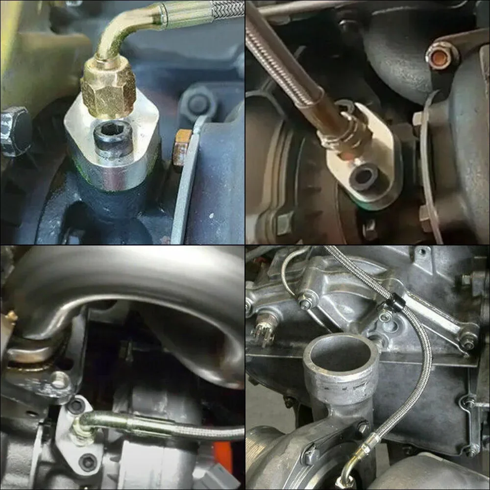 T3 T4 T60 T61 T70 1/8 Pnt Турбонасадка для слива масла/воды Комплект фитингов 90 градусов