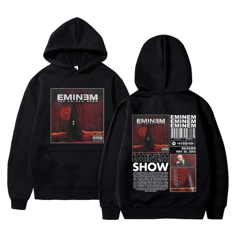 

Hip Hop Rapper Eminem The Eminem Show Album Graphic Hoodie Spring Autumn Men Oversized Sweatshirt Men's Streetwear Man Hoodies