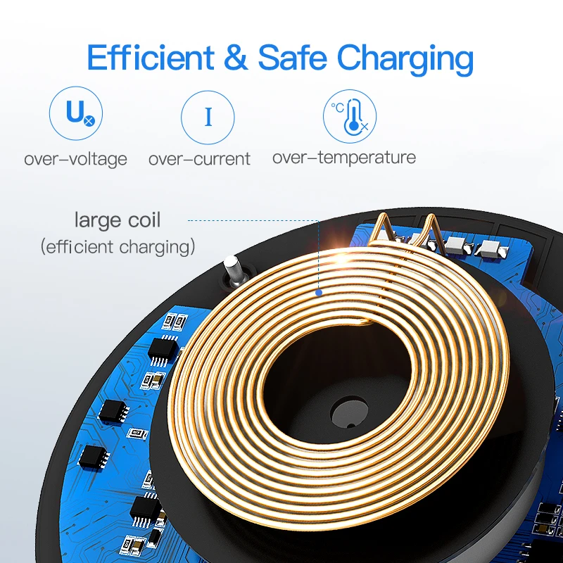 Беспроводное зарядное устройство для iPhone 15 14 13 12 11 XS XR Plus Airpods 2/3 Pro быстрая зарядка