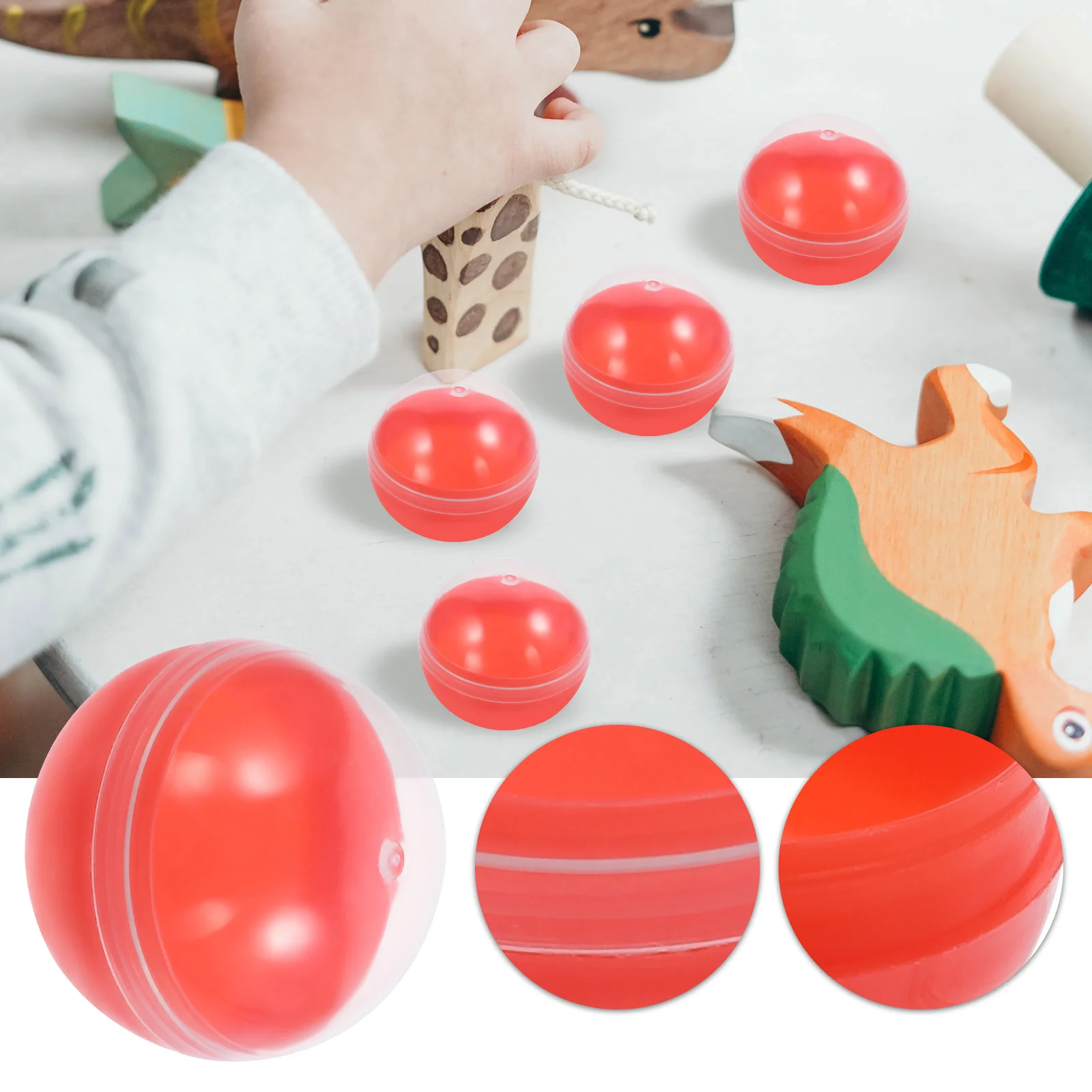 50 шт. капсула для яичной машины заполняемые шарики пластиковые пустые