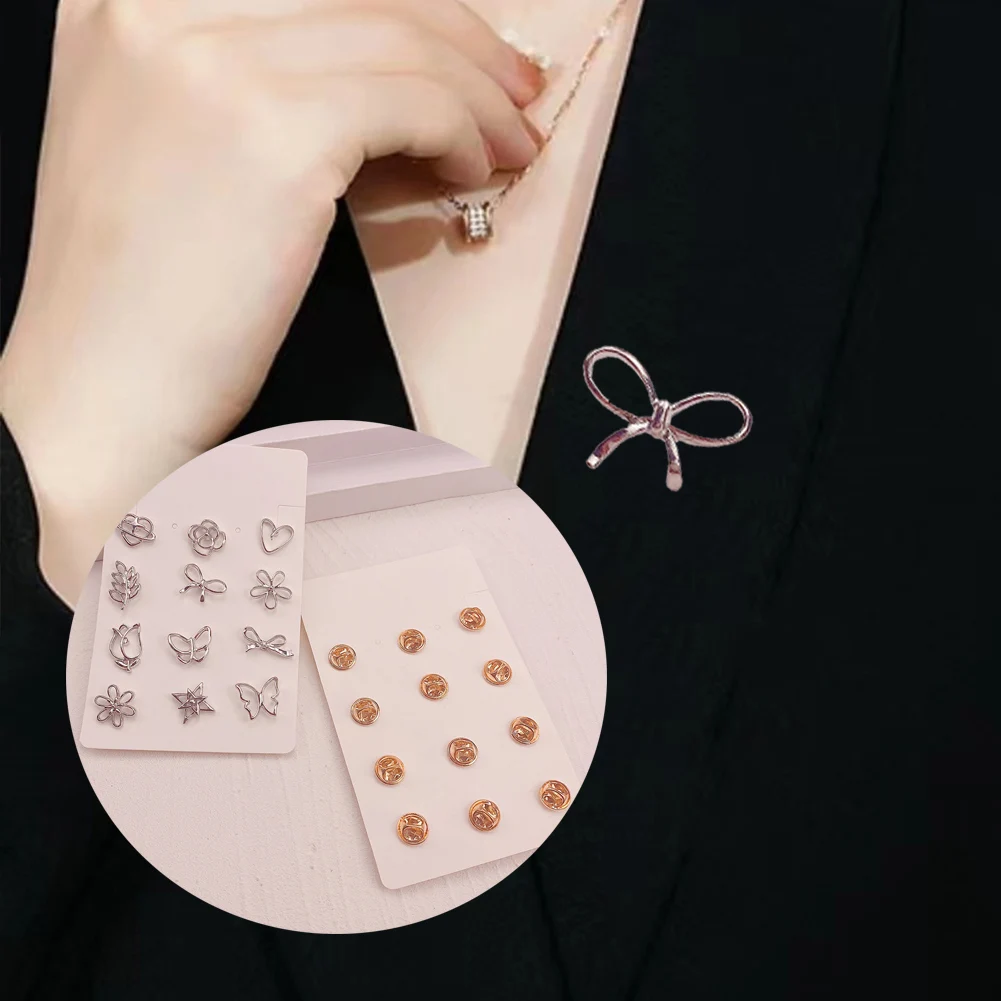 

1Pcs Butterfly Flower Brooch Metal Vintage Women Girl Charm Exquisite Collar Lapel Pin Fashion Jewelry Party Garment Accessories