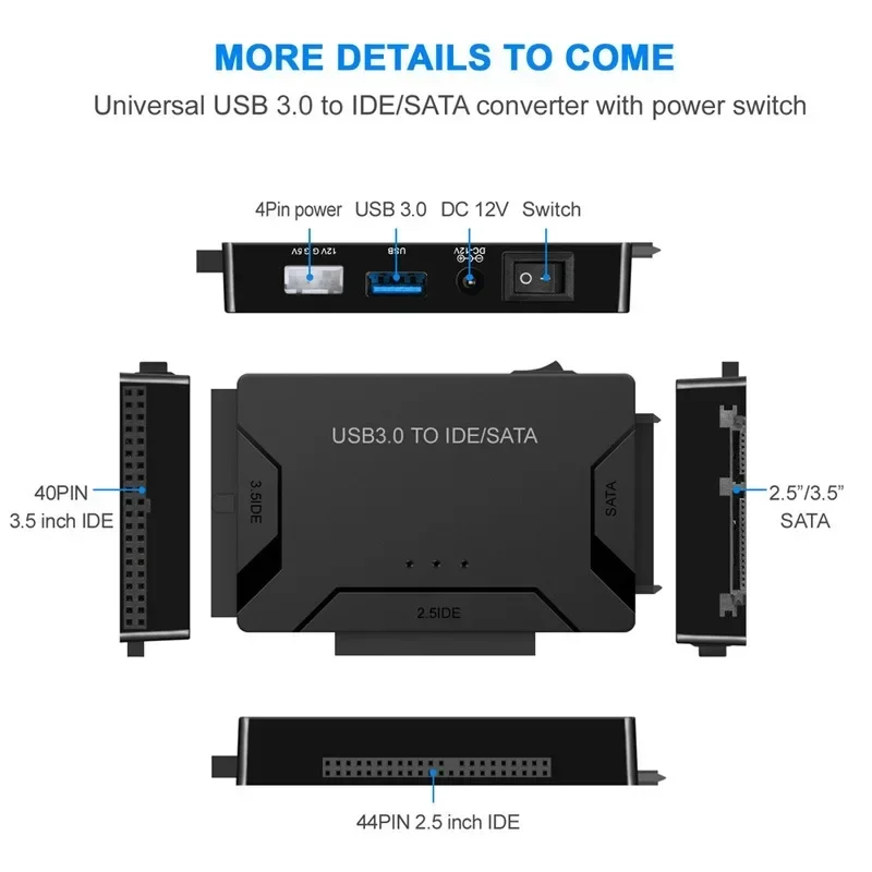 Конвертер Ultra Recovery USB 3.0 Sata HDD SSD Жесткий диск передачи данных Кабель-адаптер SATA