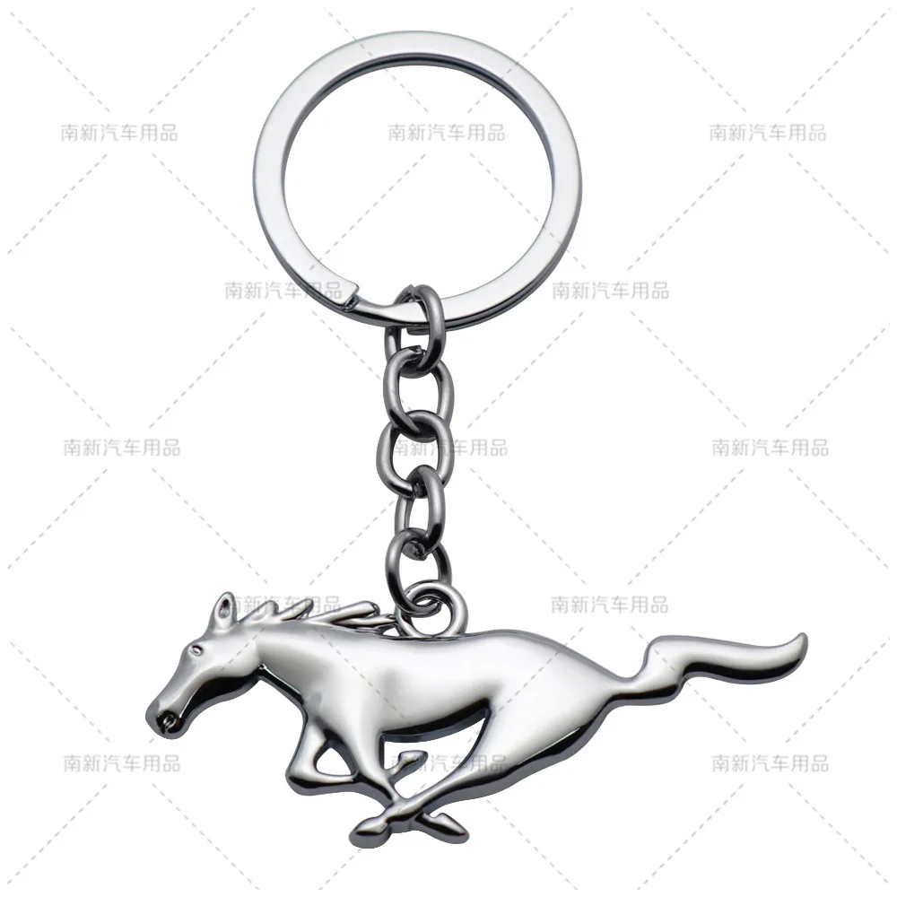 

for ford mustang keychain metal car key ring for Mustang emblem for ford focus 2 3 fiesta ranger fusion keychain accessories