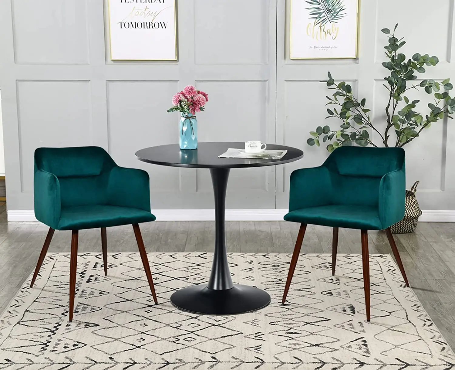 

Безопасные USA в наличии современные круглые металлические элементы для кухни, дома, офиса черного цвета