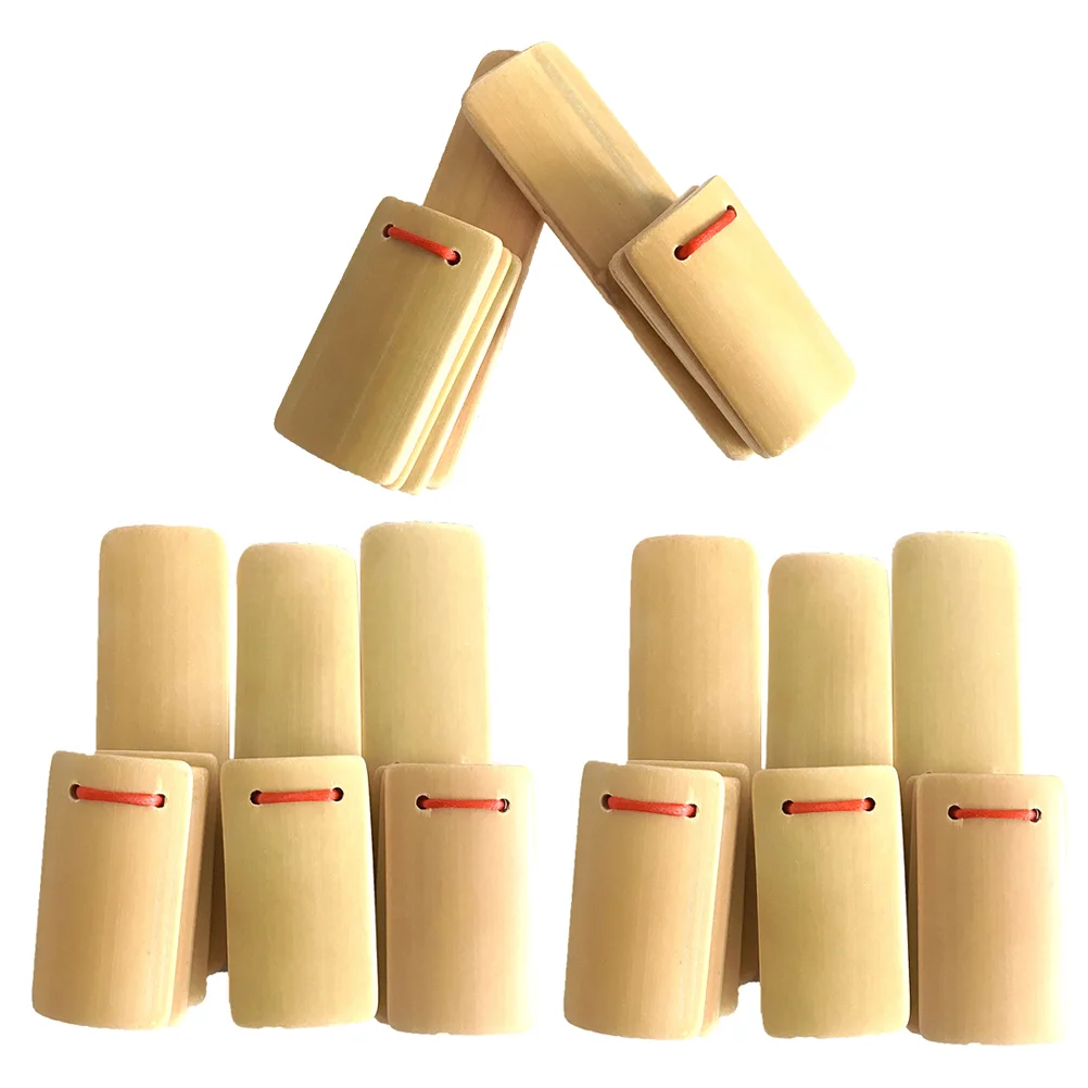 

8 Pcs Bamboo Allegro Kuaiban Clappers Instruments Plates Percussion China Wooden Child Kids Musical