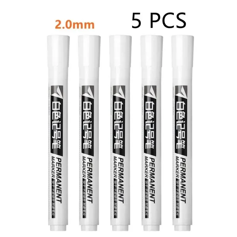 

Белые водостойкие перманентные маркеры (1/3/5 шт.)