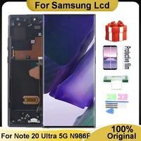 6 9 original lcd for samsung galaxy note 20 ultra 5g n985f n986b n985 lcd display touch screen digitizer assembly with frame
