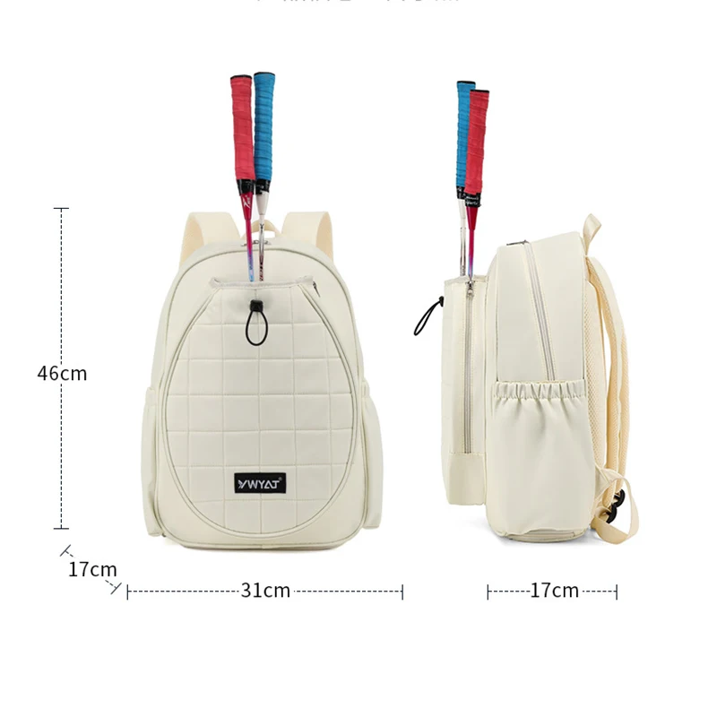 Tennis Badminton Backpack for Wemen YWYAT Large Capacity with Shoe Compartment Gym Sports Racquets Bag