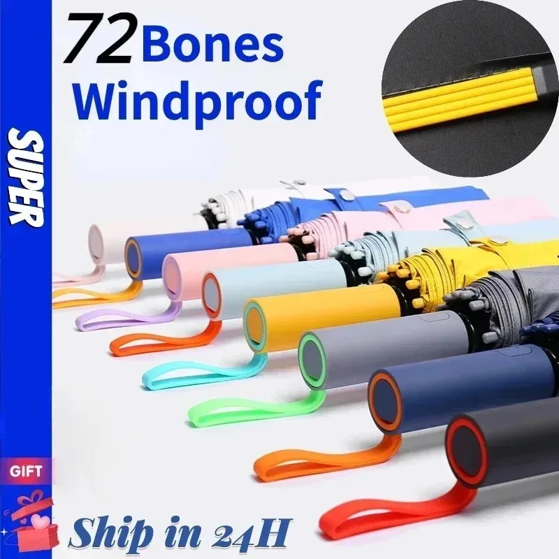 Автоматический складной зонт с защитой от ультрафиолета