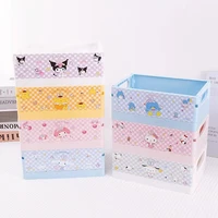 sanrio collection hello kitty cullomiy yugui dog gemini pudding dog melody desktop foldable plastic storage box childrens gift