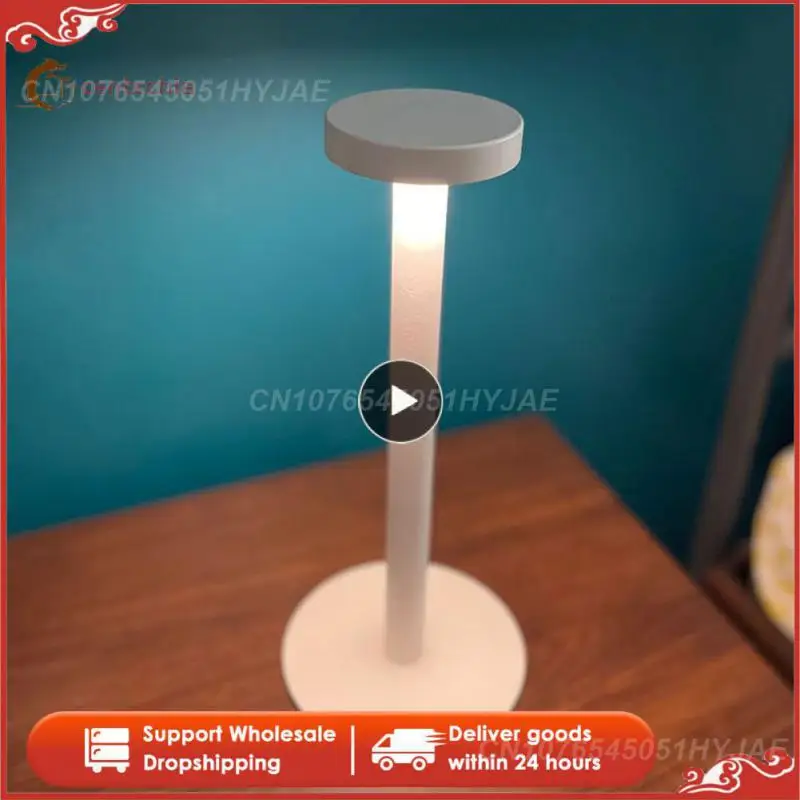 

Rechargeable Cordless LED Table Lamp Portable Metal Desk Lamp Dimmable Brightness Night Light For Bedroom Decor Light