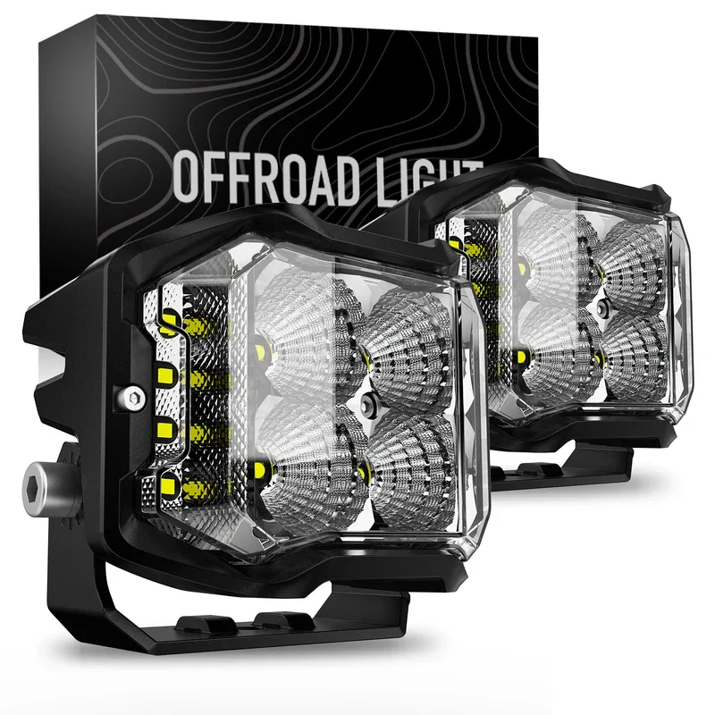 Фото Светодиодная вспомогательная фара ROCK SERIES LEO POO LIGHT 4 дюйма с боковыми огнями №2