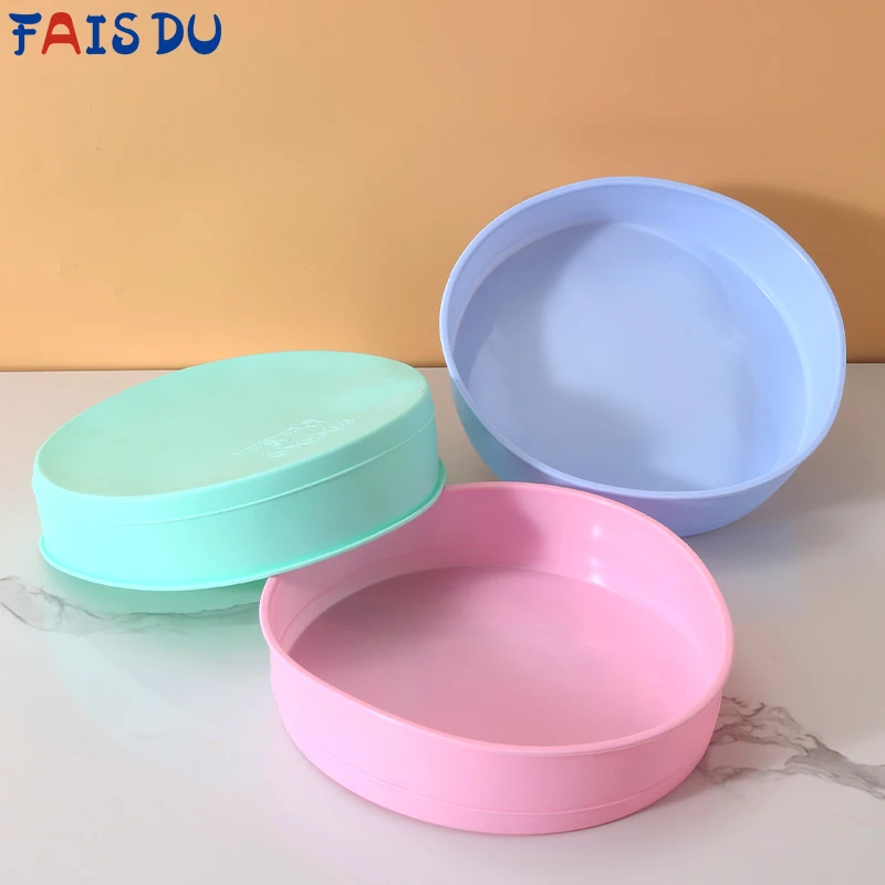 FAIS DU 4 6 8 10 Inch Round Shape Mold Nonstick Fondant Silicone Cake Baking Pan For Pastry Dessert DIY Bakeware Wax Melt Pot