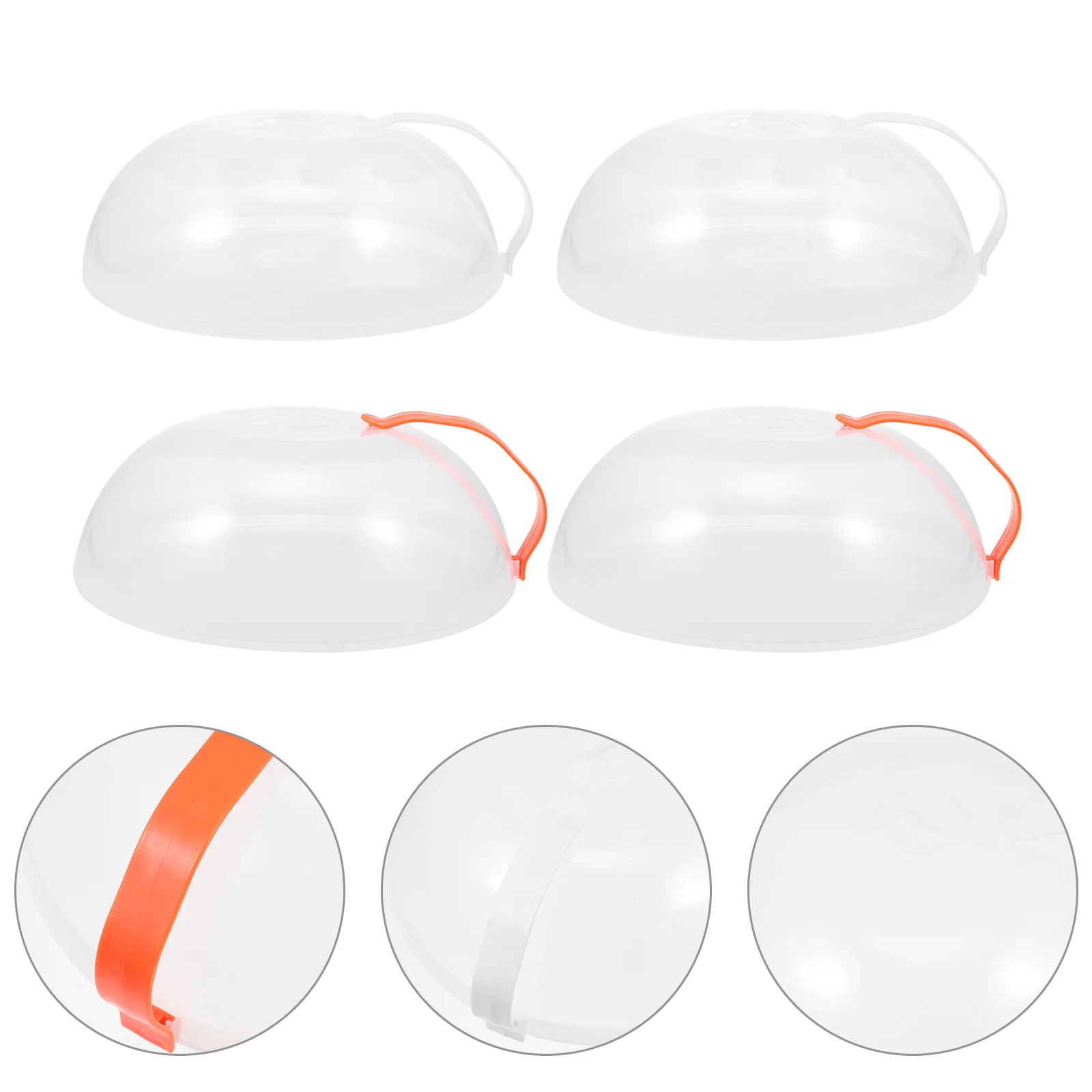 

Microwave Cover Plate Guard Splatter Covers Lid Dish Cake Serving Safe Resistant Heat Dome Stand Handles Lids Keeping Kitchen