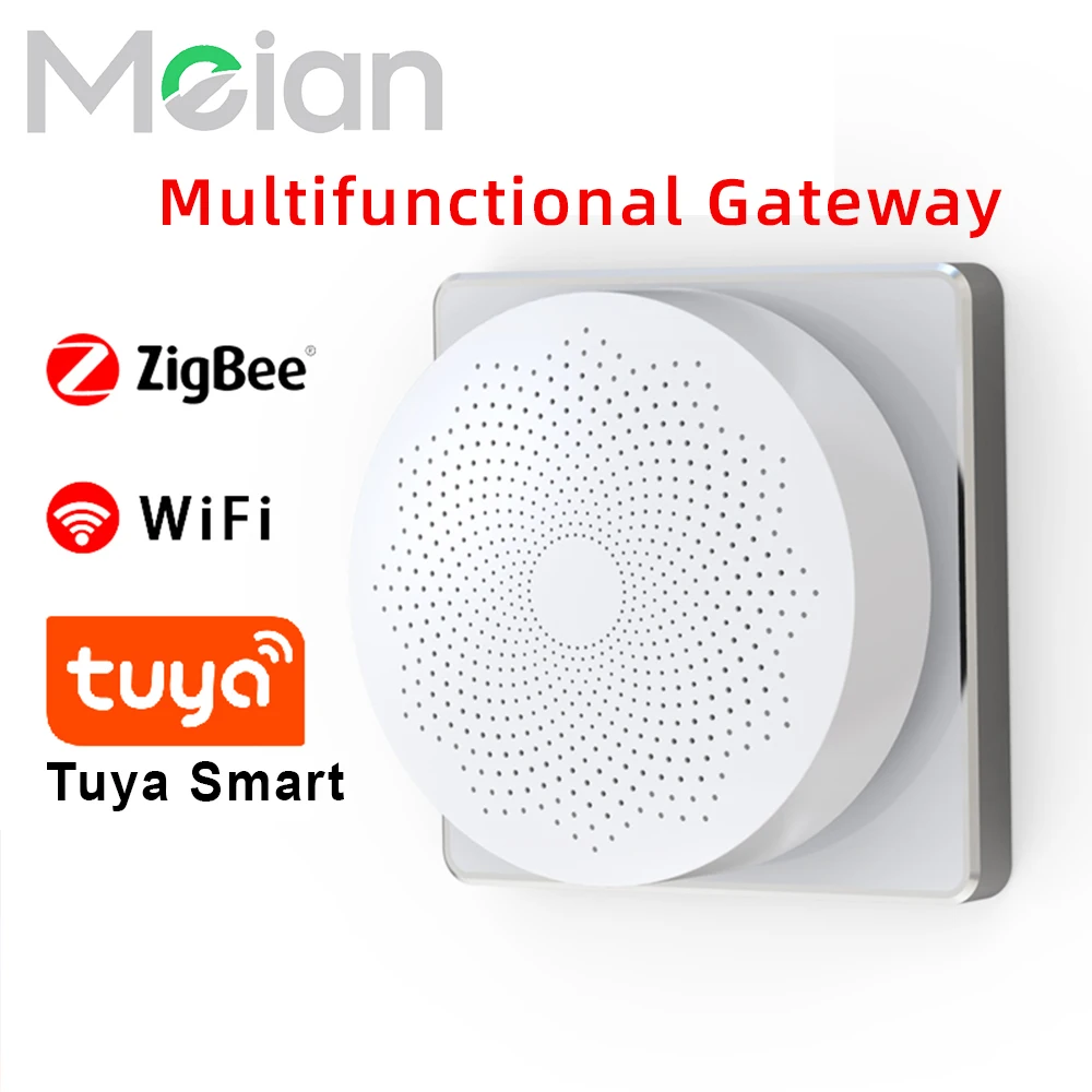 Tuya Smart Gateway Hub Multi-mode Smart Home Bridge WiFi Bluetooth ZigBee 3.0 APP Wireless Remote Control Alexa Google Home
