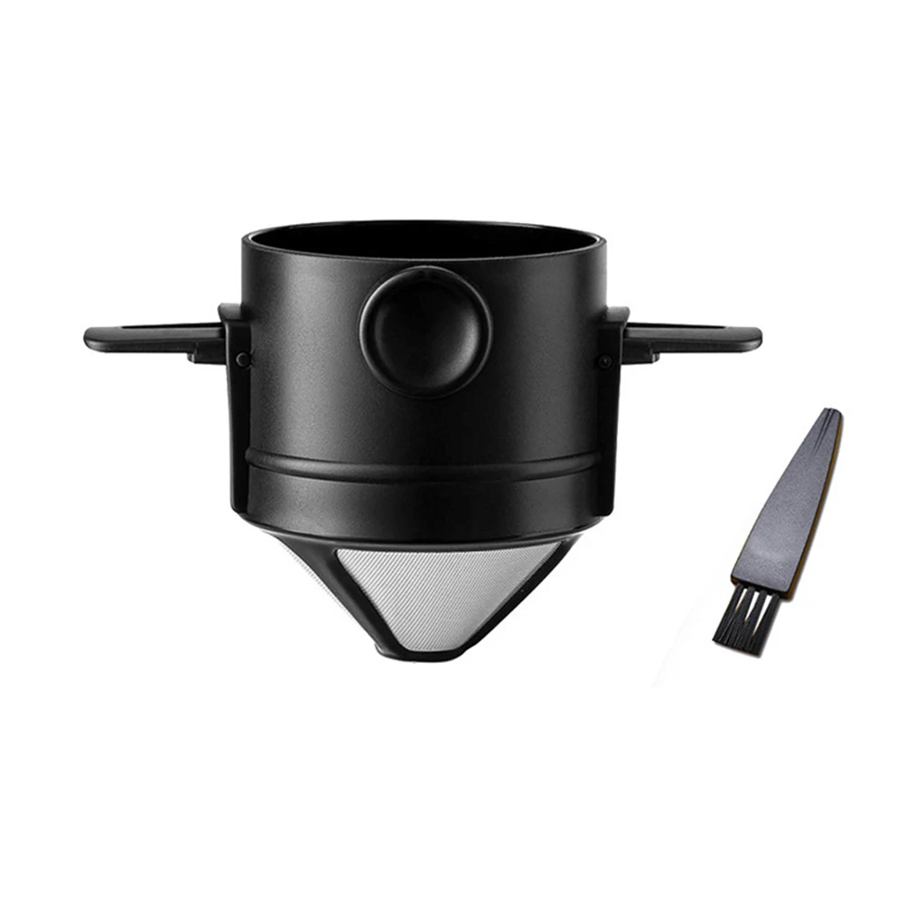 

Portable Foldable Coffee Filter Stainless Steel Easy Clean Reusable Coffee Funnel Paperless Pour Over Holder Coffee Dripper