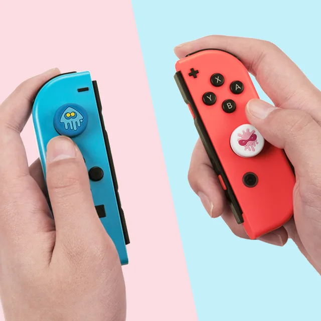 Splatoon Joycon Caps Nintendo Switch & Oled Joycon,High Quality Thumb Grip,Thumb Grip Caps For Switch Oled Switch Lite Joycon 3