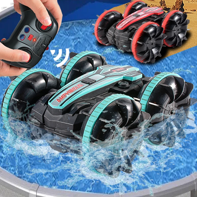 

2,4G RC высокоскоростной Дрифт гоночный автомобиль Лодка Двойная модель водонепроницаемый Электрический радиопульт дистанционного управления Корабль транспортных средств игрушка для мальчиков детей