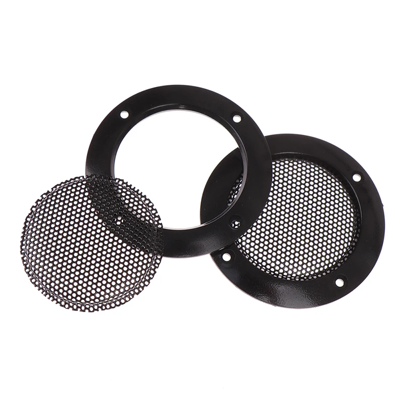 

New 2Pcs Audio Speakers Protective Cover 2 Inch Protective Mesh Net Grilles DIY Car Speaker Column