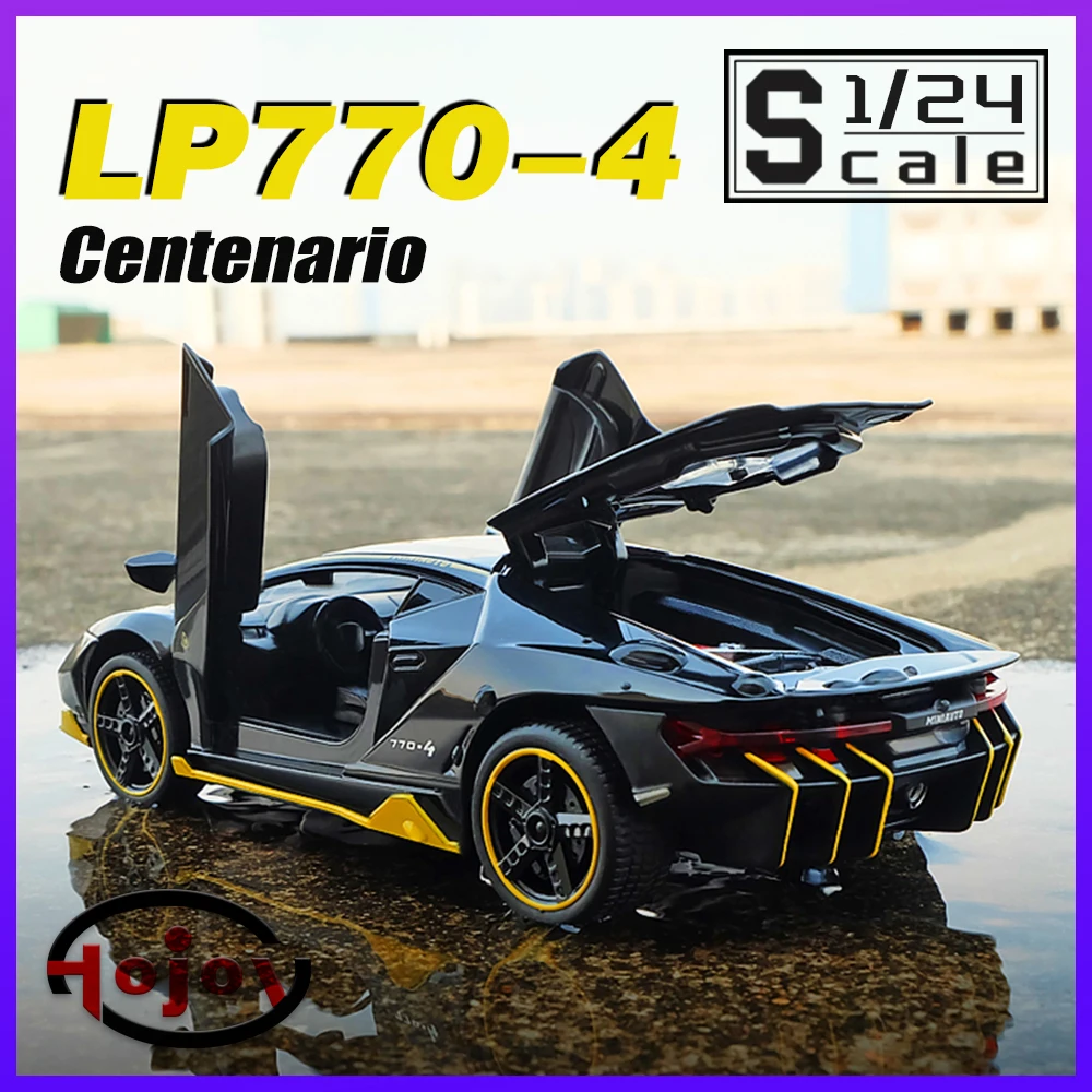 

Scale 1/24 Centenario LP770-4 Metal Diecast Alloy Cars Model Toy Car For Boys Child Kids Gift Toys Vehicle Hobbies Collection