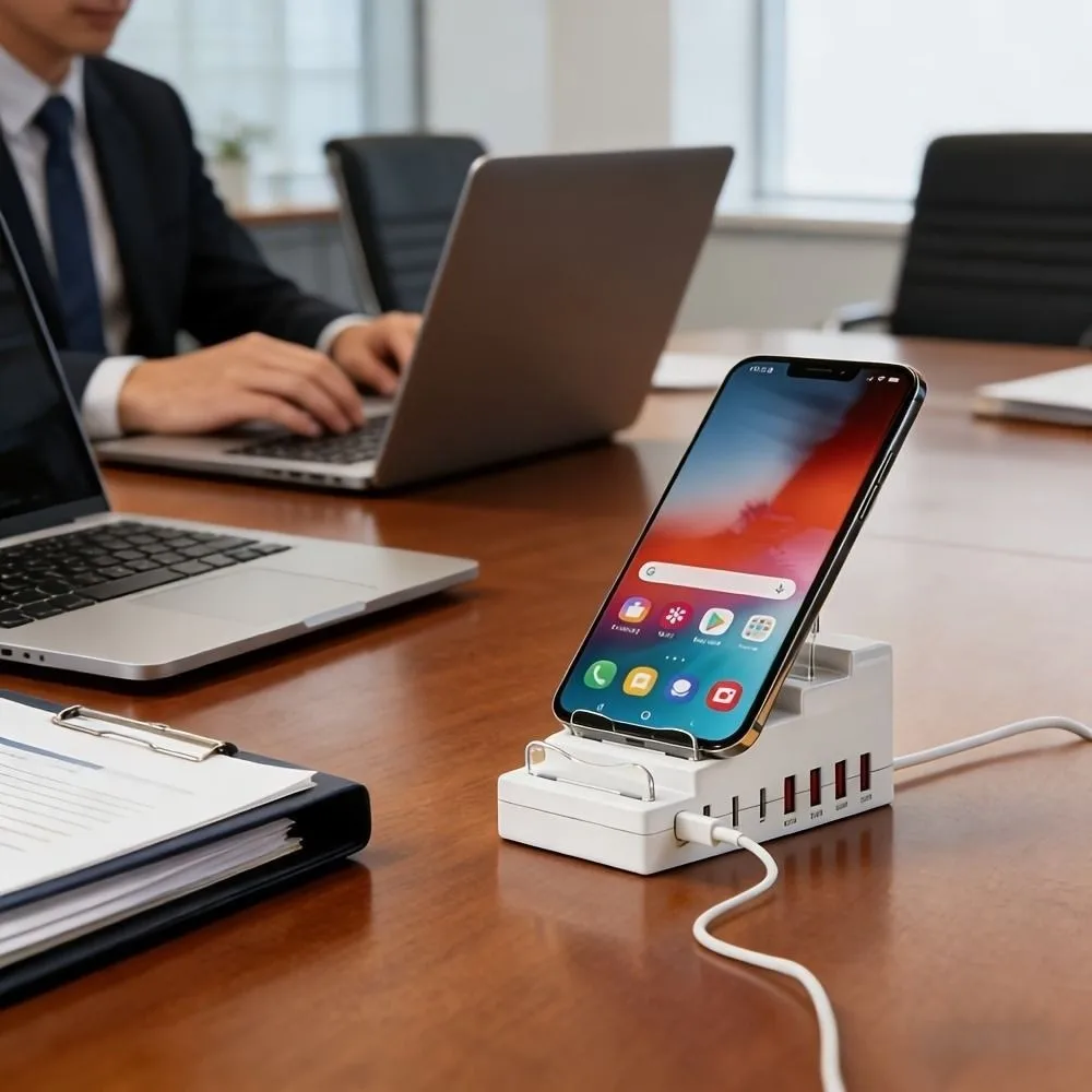 Фото Портативный дизайн, многопортовый USB-концентратор Type-C, компактный, стабильный USB-разветвитель, практичная и удобная многопортовая док-станция для передачи данных №1